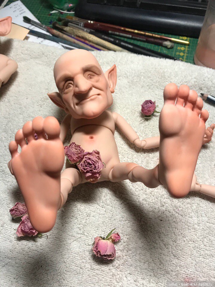 Мой лепрекон — Авторские шарнирные куклы своими руками: лепка (фото 6)