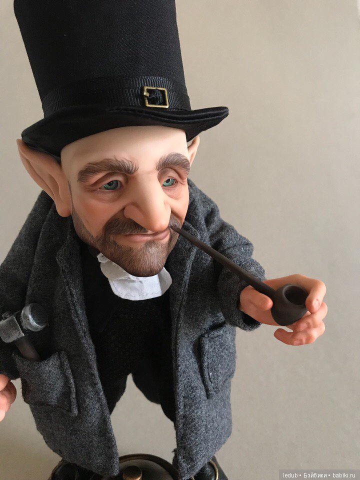 Лепрекон Мистер Грин — Авторские шарнирные куклы своими руками: лепка (фото 4)