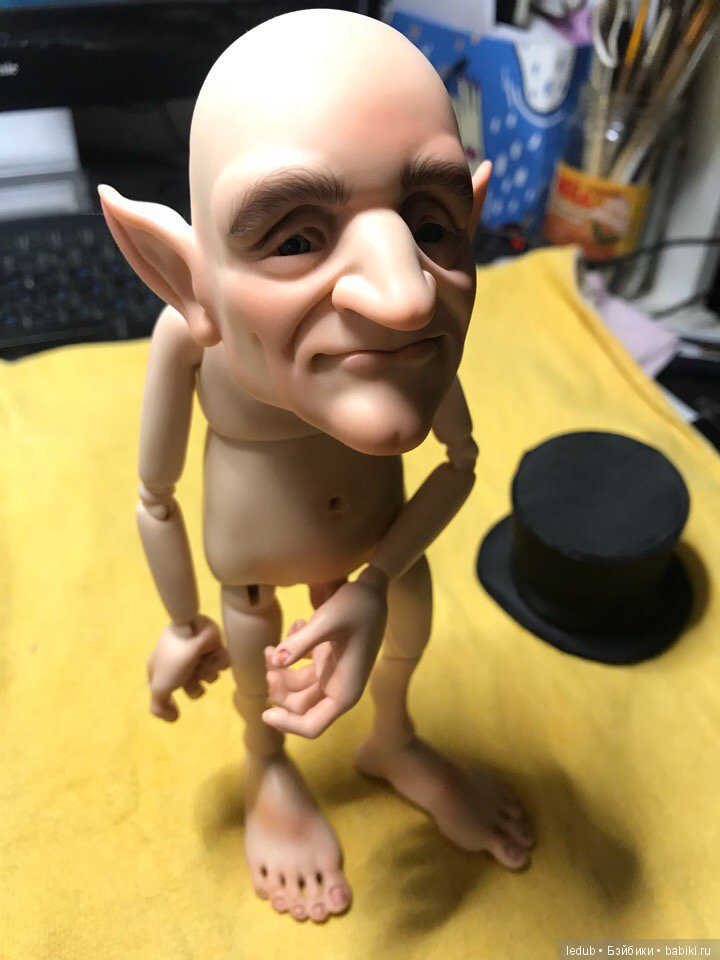 Лепрекон Мистер Грин — Авторские шарнирные куклы своими руками: лепка