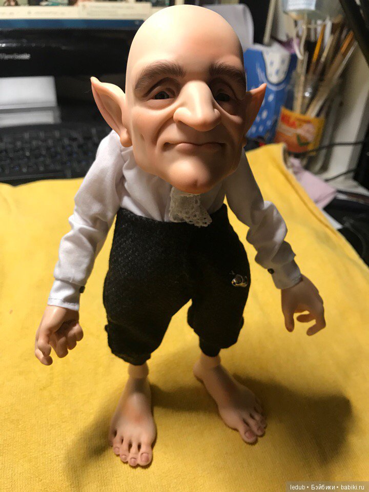 Лепрекон Мистер Грин — Авторские шарнирные куклы своими руками: лепка