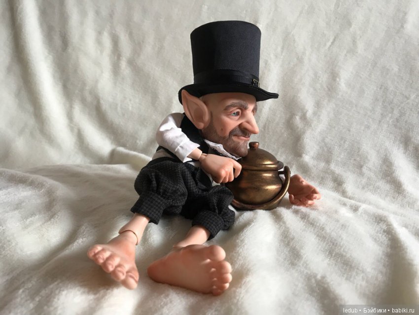 Лепрекон Мистер Грин — Авторские шарнирные куклы своими руками: лепка