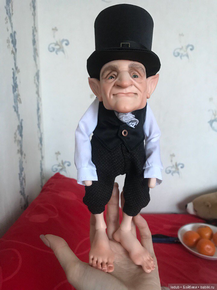 Лепрекон Мистер Грин — Авторские шарнирные куклы своими руками: лепка