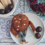 Овсяная печенька с кусочками шоколада и арахисом