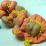 Цветочек - авторская мини куколка от Анастасии Солнцевой