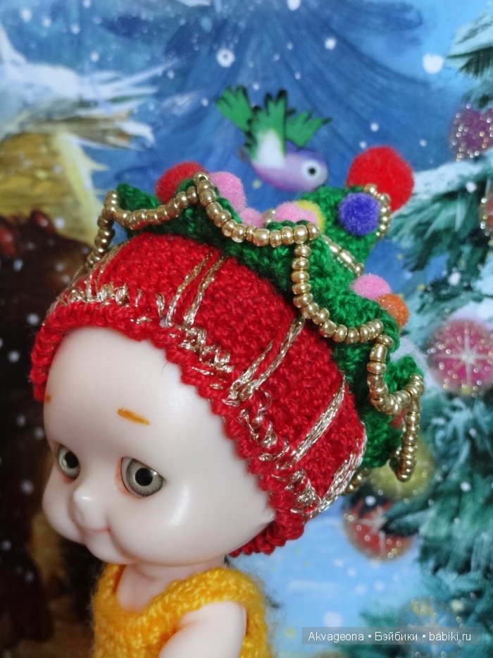 Новогодние шапочки дла Наппи Чу от Анастасии Солнцевой (фото 6)