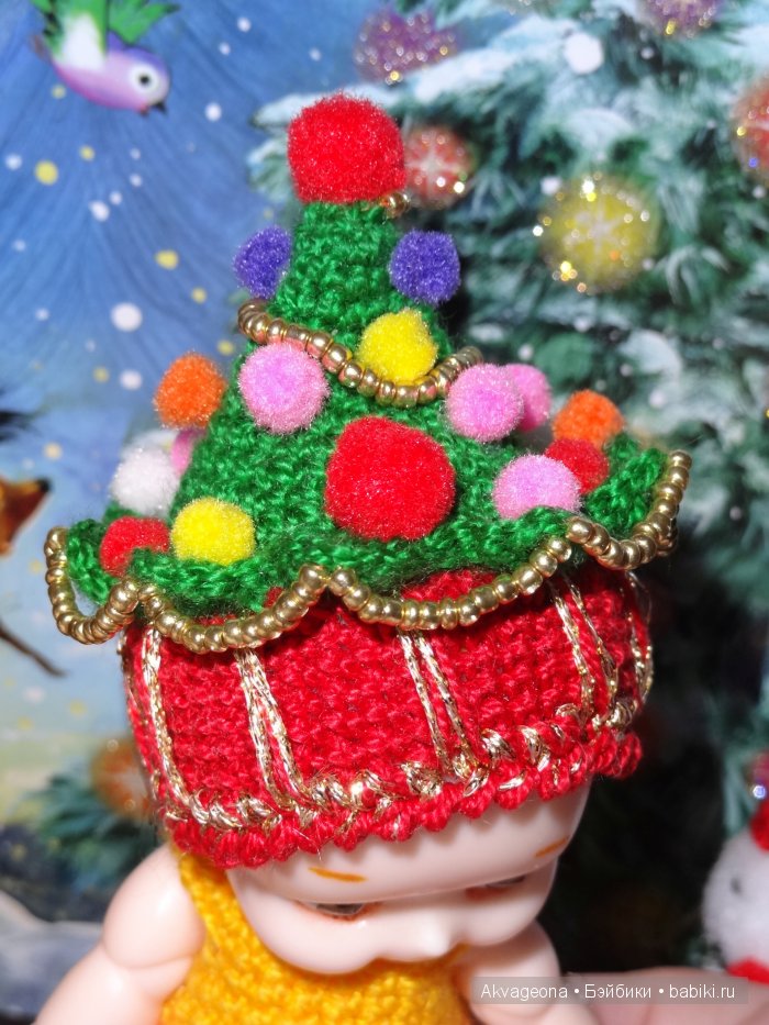 Новогодние шапочки дла Наппи Чу от Анастасии Солнцевой (фото 4)
