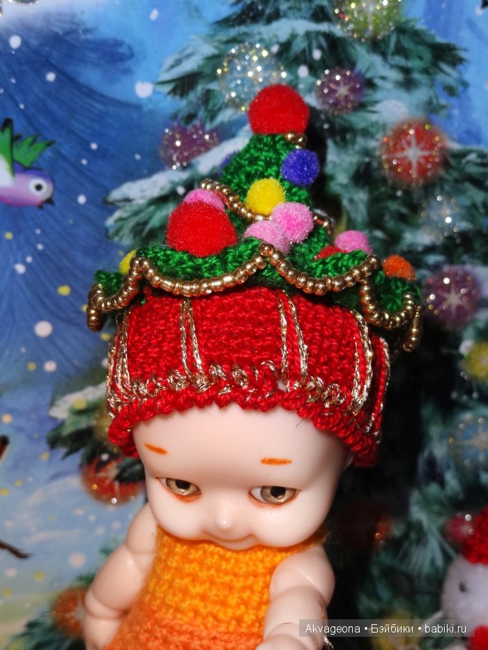 Новогодние шапочки дла Наппи Чу от Анастасии Солнцевой (фото 5)