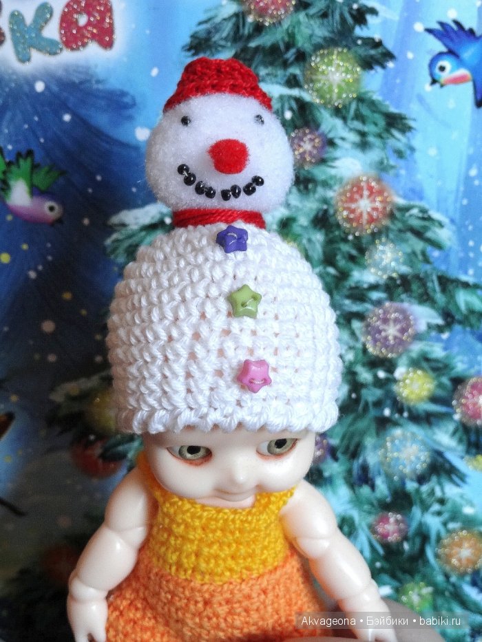 Новогодние шапочки дла Наппи Чу от Анастасии Солнцевой