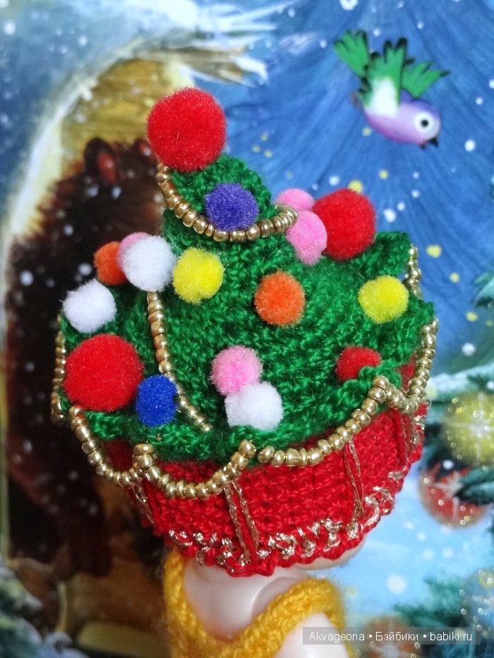 Новогодние шапочки дла Наппи Чу от Анастасии Солнцевой (фото 7)