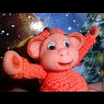Огненная обезьянка от Анастасии Солнцевой. Игрушка вязанная крючком