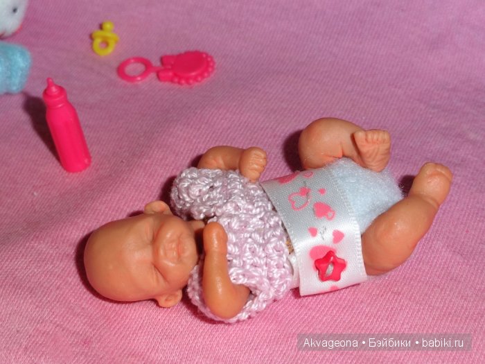 "Солнышко-малыш в мамином животике" авторская мини кукла от Анастасии Солнцевой