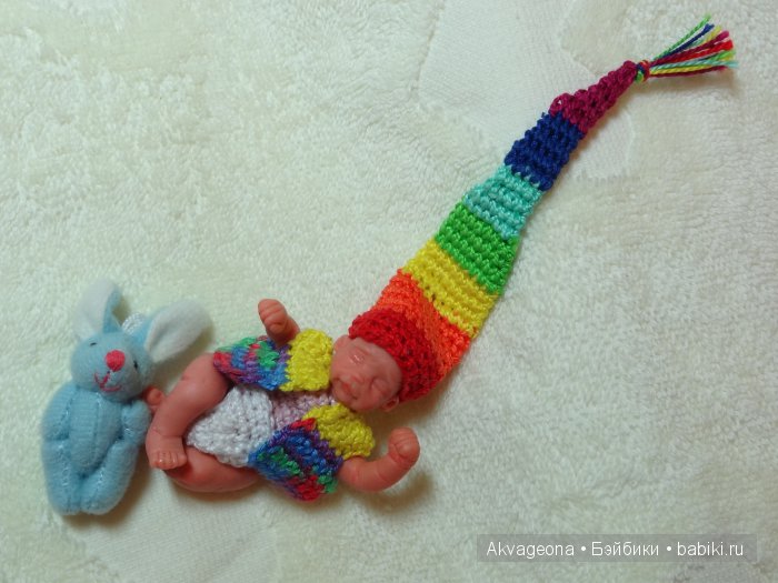 Солнышко-малыш "Радужные сны" от Анастасии Солнцевой. Мини кукла (фото 2)