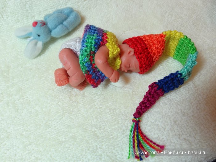 Солнышко-малыш "Радужные сны" от Анастасии Солнцевой. Мини кукла (фото 3)