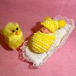 Авторская мини кукла "Лучик" от Анастасии Солнцевой или "Пятачок на счастье"