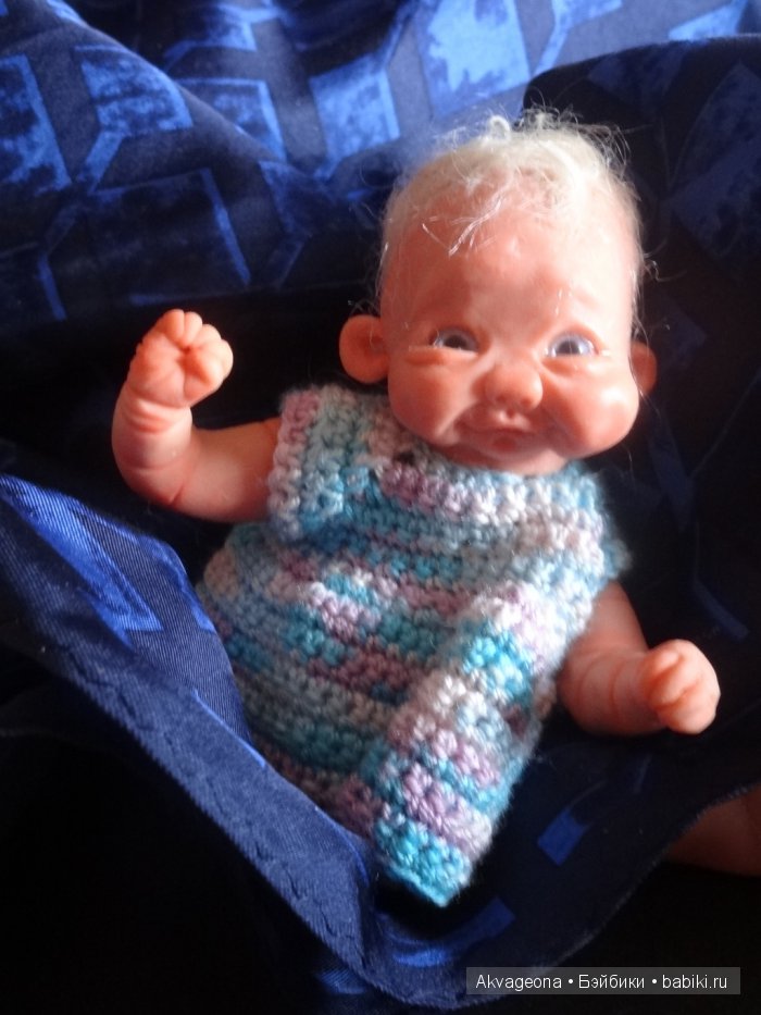 А мы наконец-то проснулись! Авторская мини кукла Анастасии Солнцевой (фото 5)