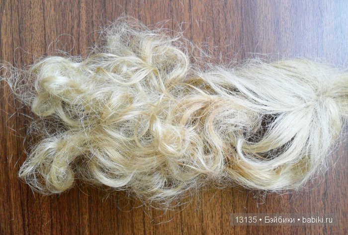 Восстановление "убитого" паричка куклы, мой первый опыт