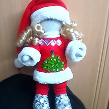 Новогодняя  интерьерная куколка