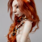 Львёнка, авторская шарнирная кукла Жуковой Марии