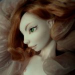 Улыбчивая эльфийка, авторская фарфоровая кукла Жуковой Марии