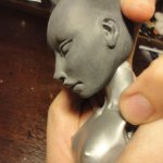 Процесс работы над шарнирной куклой Мисс Ван Хельсинг: выбор персонажа, лепка и формовка новой головы