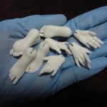 Процесс работы над авторской фарфоровой куклой Мисс Ван Хельсинг: литьё фарфора и обжиги