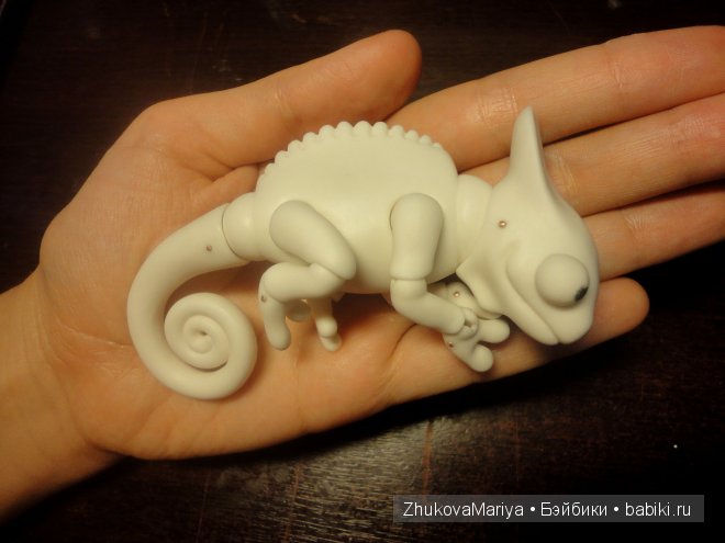 Как я делала фарфоровых хамелеончиков. Мастер-класс авторская игрушка своими руками