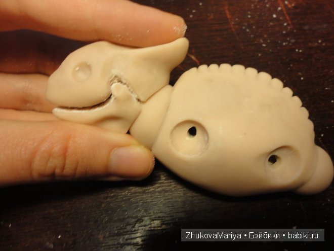Как я делала фарфоровых хамелеончиков. Мастер-класс авторская игрушка своими руками (фото 4)