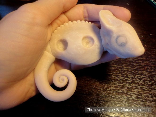 Как я делала фарфоровых хамелеончиков. Мастер-класс авторская игрушка своими руками