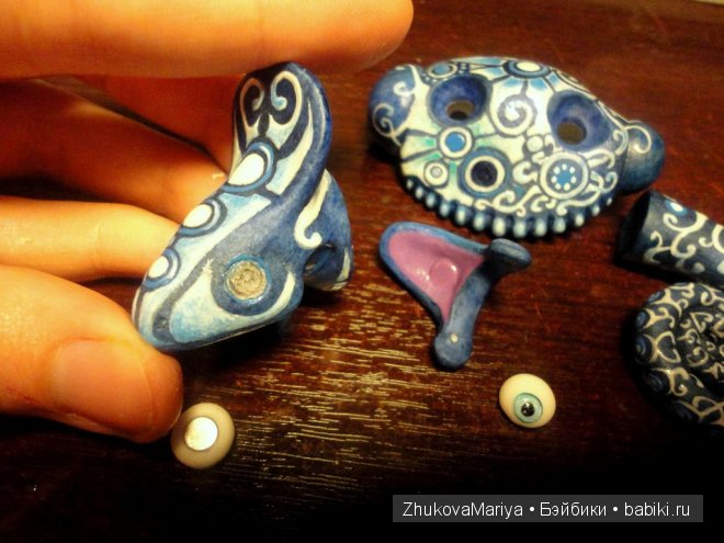 Как я делала фарфоровых хамелеончиков. Мастер-класс авторская игрушка своими руками