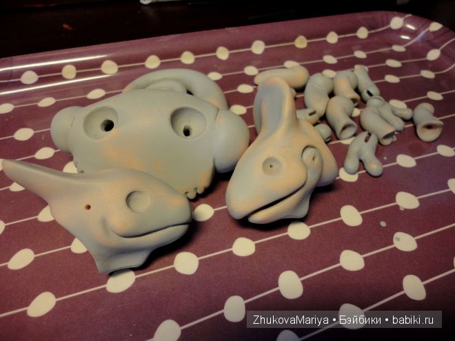 Как я делала фарфоровых хамелеончиков. Мастер-класс авторская игрушка своими руками (фото 9)