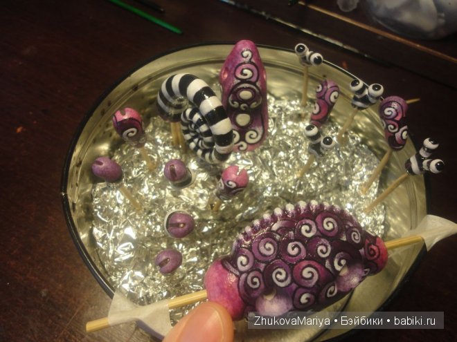 Как я делала фарфоровых хамелеончиков. Мастер-класс авторская игрушка своими руками