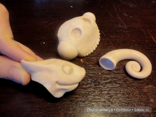 Как я делала фарфоровых хамелеончиков. Мастер-класс авторская игрушка своими руками