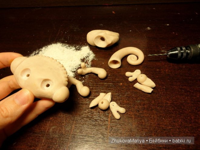 Как я делала фарфоровых хамелеончиков. Мастер-класс авторская игрушка своими руками (фото 2)