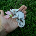 Модель хамелеона под отливку полиуретана