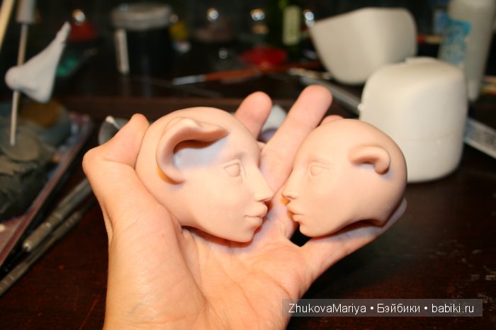 Авторские куклы Жуковой Марии: Как я лепила новую мастер-модель часть 2