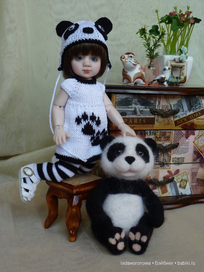 Маша и медведи (панды) — Авторские работы в частных коллекциях: домашние фото кукол и игрушек (фото 3)