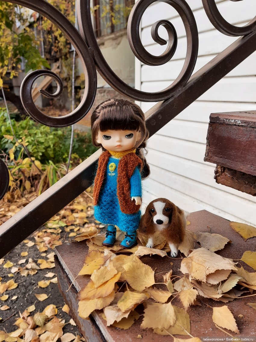 На прогулке осенним днем. Моя Лю от Xiaomi