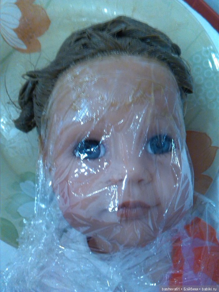 Покраска волос куклы удалась (фото 4)