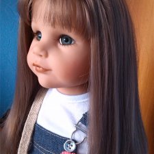 Покраска волос куклы удалась