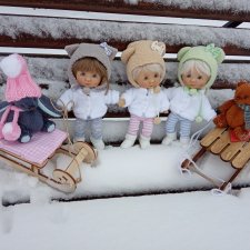 Выпал беленький снежок