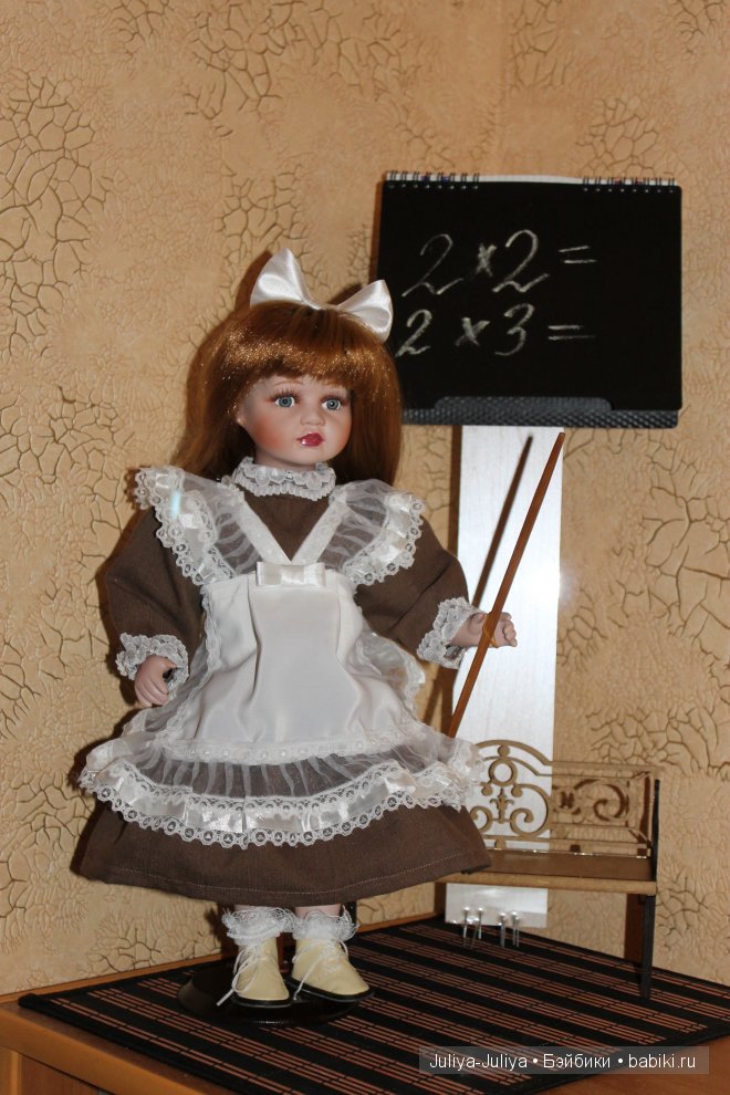 Снова в школу. Фарфоровая кукла (фото 4)