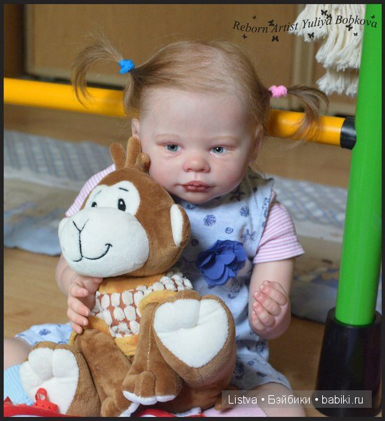 Пеппи длинный чулок. Кукла реборн Эмма от Энн Тимерман (фото 3)