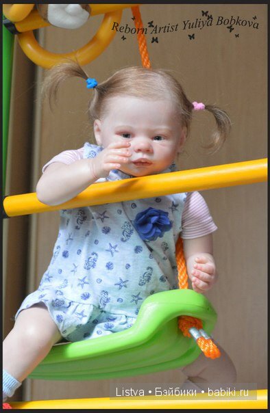 Пеппи длинный чулок. Кукла реборн Эмма от Энн Тимерман (фото 7)