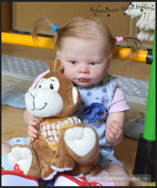 Пеппи длинный чулок. Кукла реборн Эмма от Энн Тимерман (фото 5)