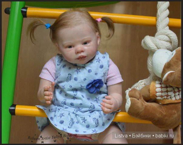 Пеппи длинный чулок. Кукла реборн Эмма от Энн Тимерман (фото 8)