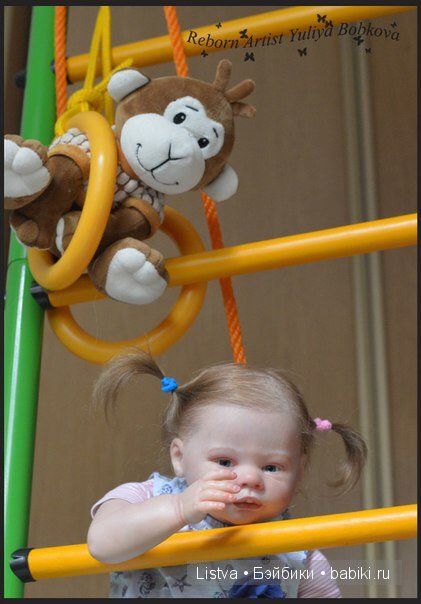 Пеппи длинный чулок. Кукла реборн Эмма от Энн Тимерман (фото 10)