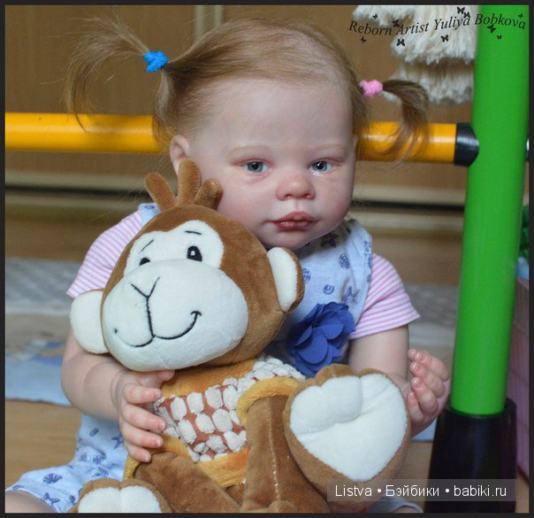 Пеппи длинный чулок. Кукла реборн Эмма от Энн Тимерман (фото 4)