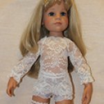 Выкройка гипюровой блузки для куклы Готц