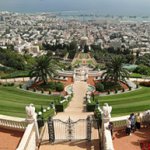 Бахайский сад на склоне горы Кармель, Хайфа (Израиль)