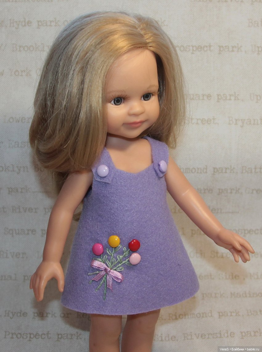 Фетр и букетики — Одежда и обувь для кукол своими руками: фото (фото 9)